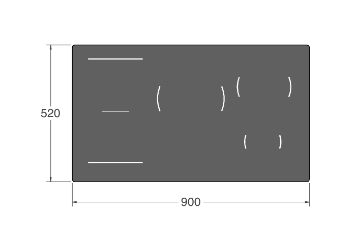 90cm inductie kookplaat 5 zones, LED slider | Bertazzoni